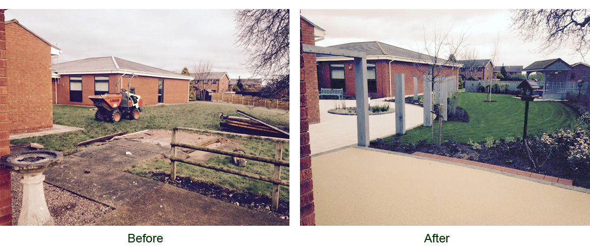Landscaping at Whitchurch Community Hospital